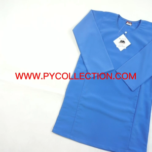 BC030 - BAJU KURUNG PENGAWAS BIRU KOSHIBO LICIN - BAJU SEKOLAH JENAMA BLACK CAT