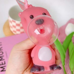 ของเล่นฟองน้อยน่ารักบีเวอร์ตุ๊กตาพวงกุญแจจี้ห้อยกระเป๋าน่ารัก Kado Kecil ลดความเครียด