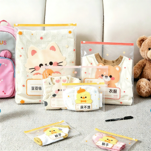 MANJIELI | Waterproof Moisture-Proof Baby School Entry Clothing Storage Bag