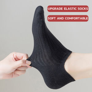 LoviRa Ladies Socks: Cotton Japanese Style Plain Color Breathable & Comfortable Ankle Socks