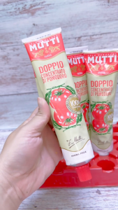 MUTTI + TUÝP LỚN 200g + SỐT CÀ CHUA ĐẬM ĐẶC 995% Doppio Concentrato Di Pomodoro