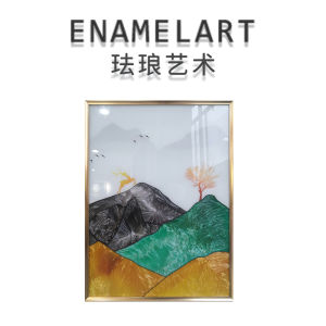 FL.ART Enamel Painting Scenery Star Celebration Cloud Corridor Living Room Wall Art Decorative Painting Simplistic Modern Style