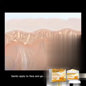 Turmeric Face Cream for Face Body Natural Turmeric Skin Brightening Lotion Vitamin E Cream with Hyaluronic Acid and Collagen