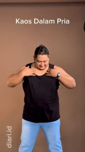 Kaos Singlet Pria Jumbo Katun 100% Cotton Combed 30s Diari