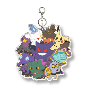 Bandai | for Ptcg Squirtle Bulbasaur Mew Charmander Jigglypuff Togepi Acrylic Keychain Anime Peripheral Backpack Pendant Exquisite Gift