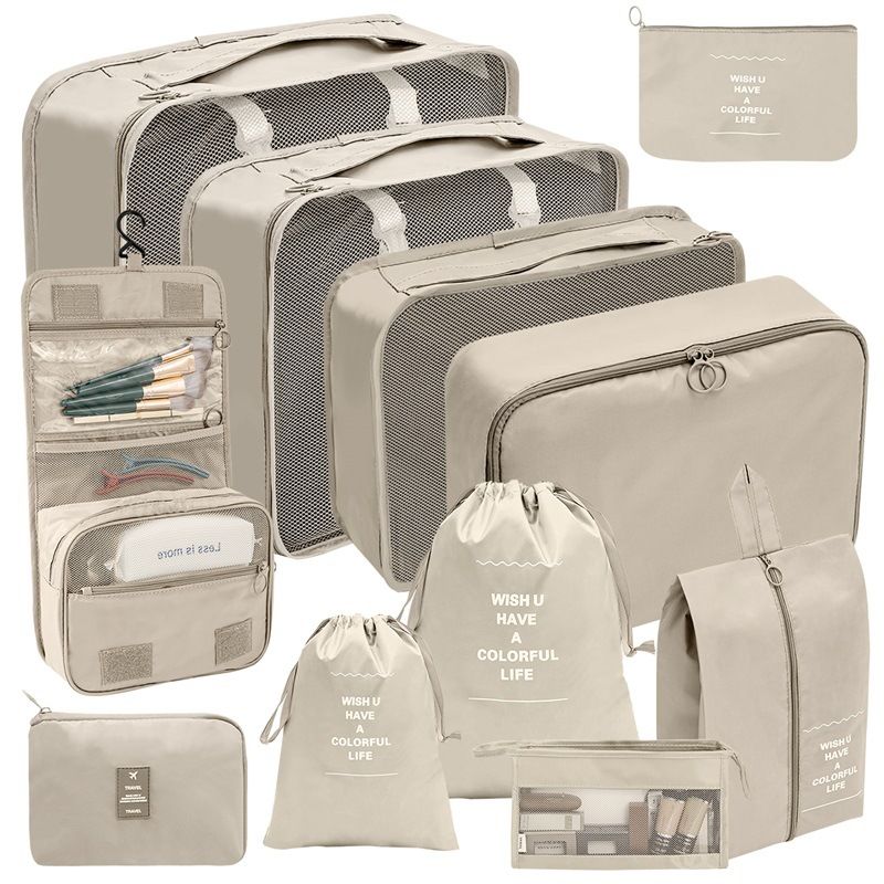 Set di 7/8/9/10 cubi organizer da viaggio, borse portatili per valigie, vestiti e scarpe
_voghion.com