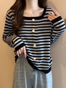 AIYITI | Plus Size Long Sleeve Striped Top T-shirt