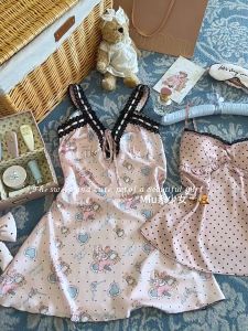 LINA GIRL ชุดนอน ชุดนอนซาติน ชุดนอนผู้หญิง 🧸 มีไซต์ M-5XL น้ำหนัก 40-100 kg. สายเดี่ยว LN-293