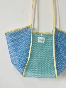 Korean Style Floral Net Pocket Handbag Summer Beach Bag Swimsuit Storage Bag Hollow out Small Niche New Products