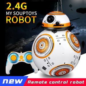💥Dream Best🔥 Upgraded StarWars BB8 Remote Control Robot Toys Music Sound Action Figure Model 2.4G Remote Control Toys For Children