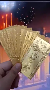 2026 Year of the Horse Golden Foil Lucky Coin & Red Pouch Set: Attract Prosperity Wealth & Good Fortune for the New Year!