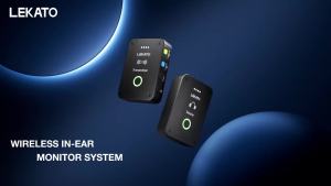 Ms-02 2.4G Wireless Monitor System Lekato Transmitter Receiver Support Stereo with Volume Button Rechargeable