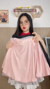 Ninabobo CW021 Rok Celana Korea Tennis Mini Skirt Pendek Wanita Bawahan Olahraga Gym Kekinian