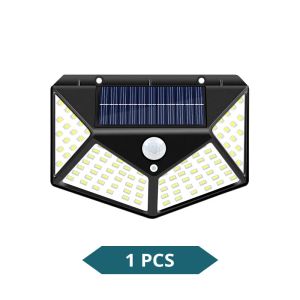 1-8PCs Multifunctional LED Solar Light With Motion Sensor Outdoor Garden Courtyard Waterproof Decoration 140° Lighting Wall Lamp