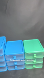 laci mini container RABBIT susun 3 dan susun 4/mini drawer/rak laci kosmetik/rak kosmetik/rak serbaguna
