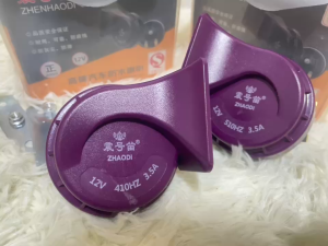 Bộ còi sên ô tô. Còi sên tím điện 12v và 24v