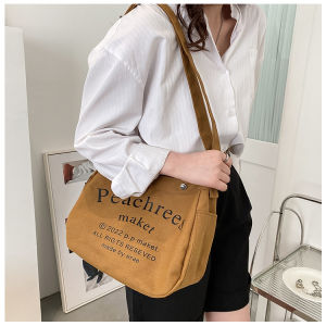 กระเป๋าสะพายผญ กระเป๋าสะพาย กระเป๋าสะพายข้างผู้หญิง กระเป๋าผ้า Canvas ถุงผ้าแคนวาส