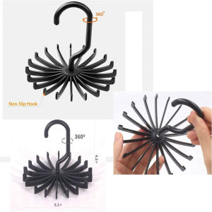 360 Multi Functional Rotating Clothes Space Saving DIY Hanger Scarves Belts Bras Closet Hanging Organizer Home Accessories