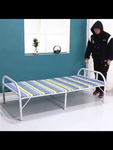 เตียงนอน 3.5 ฟุต เตียงเหล็กพับ เตียงพับ เตียงพับได้ เตียงนอนพับได้ เตียงพับนอนกลางวัน เตียงพกพาดงาย เรียบง่าย พับง่าย ไม่ต้องประกอบ รับน้ำหนักได้300ปอนด์ เตียงพับ เตียงพับได้ - Lazada
