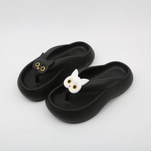 2025 New Thick Bottom EVA Sandals Womens Thong Bathing Anti-slip Deodorant Summer Outdoor Wear Heightening Beachside