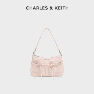 Charles & Keith | Fall New Style Pleated Bow Crossbody Bag