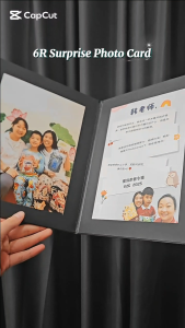 【Graduation Collection】6R Surprise Card Personalised Message Premium Hard Cover Birthday Anniversary Christmas Graduation Gift