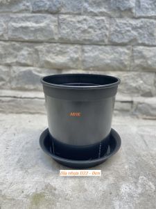Chậu Nhựa Cứng 20x20 (Cm) mẫu hiện đại có khe thoát phù hợp trồng rau củ kiểng lá hoa hồng !