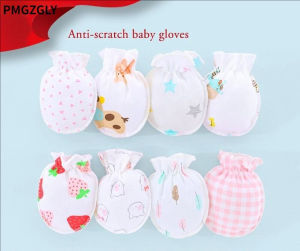 Newborn Anti Scratching Gloves Protection Face Baby Mittens Cotton Glove