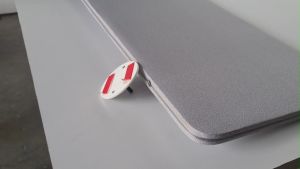 Hatton High-Quality Office Desk Partition | Easy-Install Double Sided Tape Divider | Noise Reduction Frameless Fabric Panel | No-Drill To Table | Ready Stock | Easy Installation