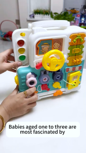 Baby Montessori Busy Board Mainan Sensori Montessori 63 in 1 Fine Motor Skill Sensory Cognitive Gift
