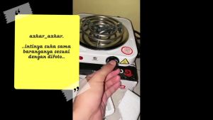 Minimalis Kompor Listrik - Electric Stove Portable 500 W - Pustir