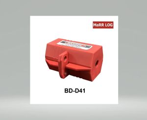 ตัวล็อคปลั๊กไฟฟ้าพลาสติก Plastic Electrical Plug Lockout BD-D41 (1ชิ้น)