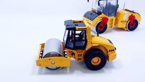 TWH 1:50 Mainan Diecast Mobil Roller Giling Aspal Single Drum