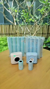 กระดาษสติกเกอร์ กระดาษความร้อน เครื่องพิมพ์ฉลาก ไม่ต้องใช้หมึก กันน้ำ Paperang/Peripage/Flash กระดาษ เว้นขอบ