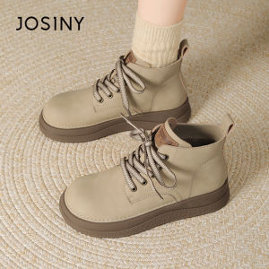 Josiny | Platform Fleece-lined High-top Vintage Versatile Short Boots