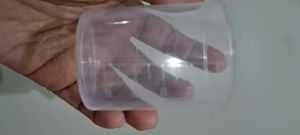 Gelas Ukur Bahan Plastik Bening Transparan Takaran 100 ML