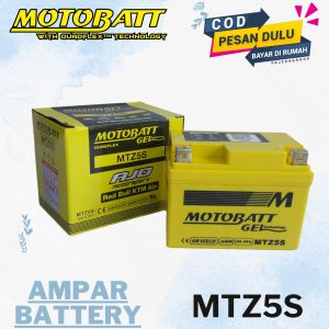 Aki Motor Suzuki Spin Shogun SP 125 Nex Skydrive Skywave MOTOBATT MTZ5S GEL