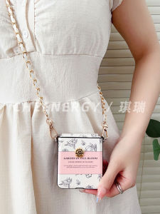 Pink Floral Huawei NovaFlip Phone Case Full Protection Handheld Womens Style Foldable Screen Anti-Fall Crossbody Lanyard Spring New Model