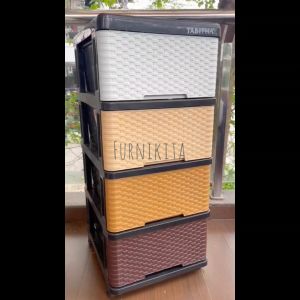 Laci Plastik Rotan Tabitha Serbaguna / Nakas Serbaguna Plastik [Tabbox]