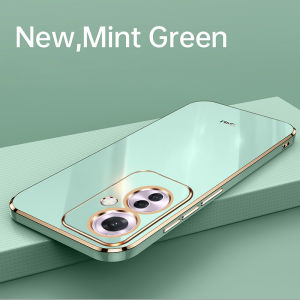 For Oppo Reno 11A CPH2603 Case 6D Plating Silicone Bumper Soft TPU Back Cover Shockproof Phone Case for Oppo Reno 11A Reno11A 5G