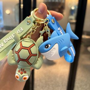 Cartoon Finding Nemo Keychain Cute Sea Animal Clownfish Turtle Shark Pendant