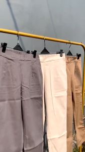 Celana Gio Pants / Celana Kantor Strecth 7/9 / Celana Wanita Chinos Katun Premium Terbaru