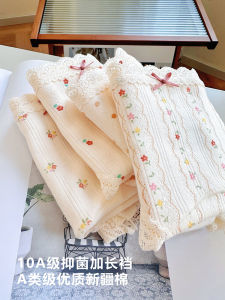 Antibacterial Pure Cotton Triangle Panties & Extended Crotch Ladies Underwear: Comfortable Breathable Feminine Hygiene Briefs