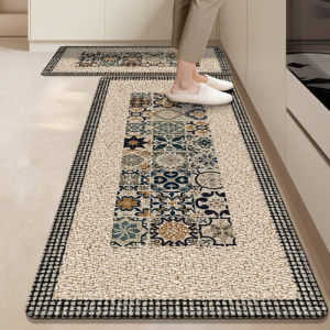 Thảm Nhà Bếp Chống Trượt Thấm Hút Dầu Mỡ Dễ Lau Chùi Thảm Nhà Tắm Chống Thấm Nước Kháng Khuẩn Hình Chữ Nhật