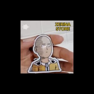 Stiker Luffy Anime Hologram Bijian Luffy Saitama Gojo Zenitsu Mikey dll