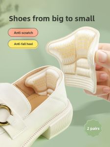 MONLEYTA | Womens Shoe Size Reduction Pads Anti-Loss Heel Grippers Half Size Insoles Prevent Slipping Backless Shoe Stickers