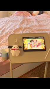 Adjustable Laptop Table Computer Laptop Desk Sofa Side Table With Wheels Bedside Table Home Living