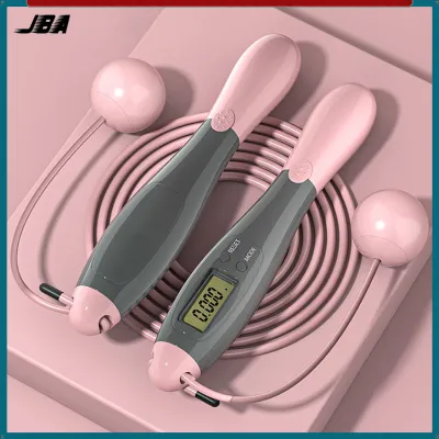 JBA Jumping Rope For Workout Adult With Counter Dual Use 2.8M Adjustable Multi Modes PVC Non Slip Thick Wire Cordless Jump Rope For Exercise Skipping Rope For Kids