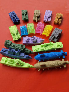 New Military Assembly Tank Model Toy Decomposable Educational Sea Land Air Rubber Eraser Blind Box for Primary School Students