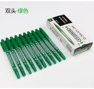 Morning Horse Double-Headed Fine Point Oil-Based Marker Pen Quick-Drying Non-Erasable Colorful Drawing Outline Pen